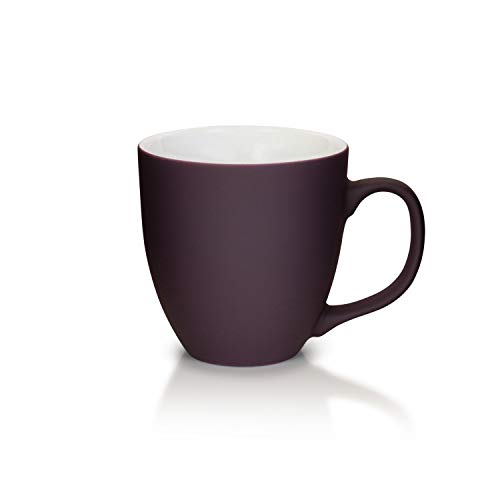 Mahlwerck Jumbotasse, Große Porzellan-Kaffeetasse mit matter Oberfläche, in Soft-Violett, 400ml von Mahlwerck