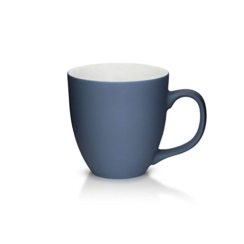 Mahlwerck Jumbotasse, Große Porzellan-Kaffeetasse mit matter Oberfläche, in Soft-Blau, 400ml von Mahlwerck