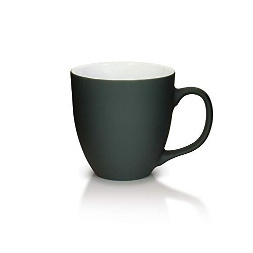 Mahlwerck Jumbotasse, Große Porzellan-Kaffeetasse mit matter Oberfläche, in Soft-Grau, 400ml von Mahlwerck