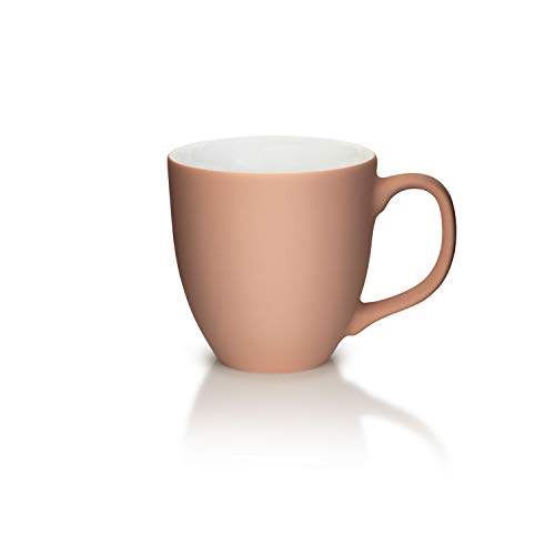 Mahlwerck Jumbotasse, Große Porzellan-Kaffeetasse mit matter Oberfläche, in Soft-Caramel, 400ml von Mahlwerck