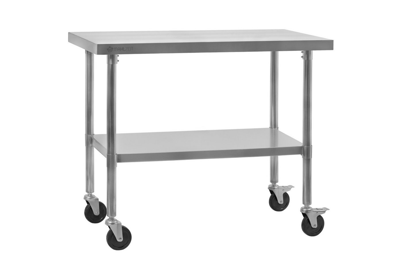 Mahlzeit Arbeitstisch Edelstahltisch, 120 x 70 x 85 cm, Küchentisch, Gastronomietisch (1-St) von Mahlzeit