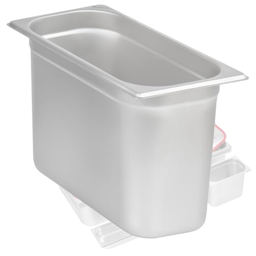 Mahlzeit GN Behälter 1/3 | Höhe 200 mm | Verschiedene Größen verfügbar | Edelstahl Gastronomiebehälter | Gastronorm Behälter, Gastronormbehälter, Wärmebehälter für Chafing Dishes von Mahlzeit