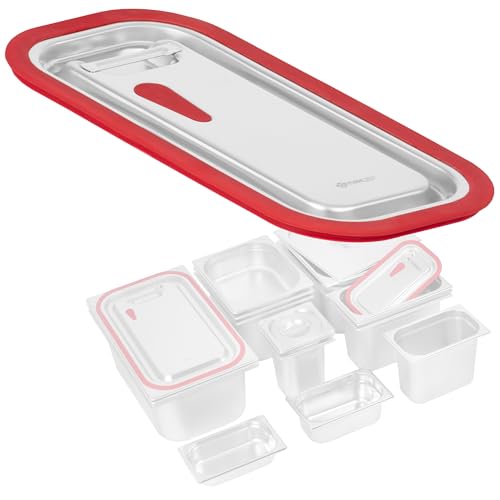 Mahlzeit GN Behälter Deckel mit Silikonrand für GN 1/3 | Edelstahl Gastronomiebehälterdeckel, Behälter-Deckel, Gastronormbehälter Deckel, Wärmebehälterschutz, Geeignet für 1/3 Gastro-Behälter Mahlzeit GN Behälter Deckel mit Silikonrand für GN 1/3 | Edelstahl Gastronomiebehälterdeckel, Behälter-Deckel, Gastronormbehälter Deckel, Wärmebehälterschutz, Geeignet für 1/3 Gastro-Behälter von Mahlzeit