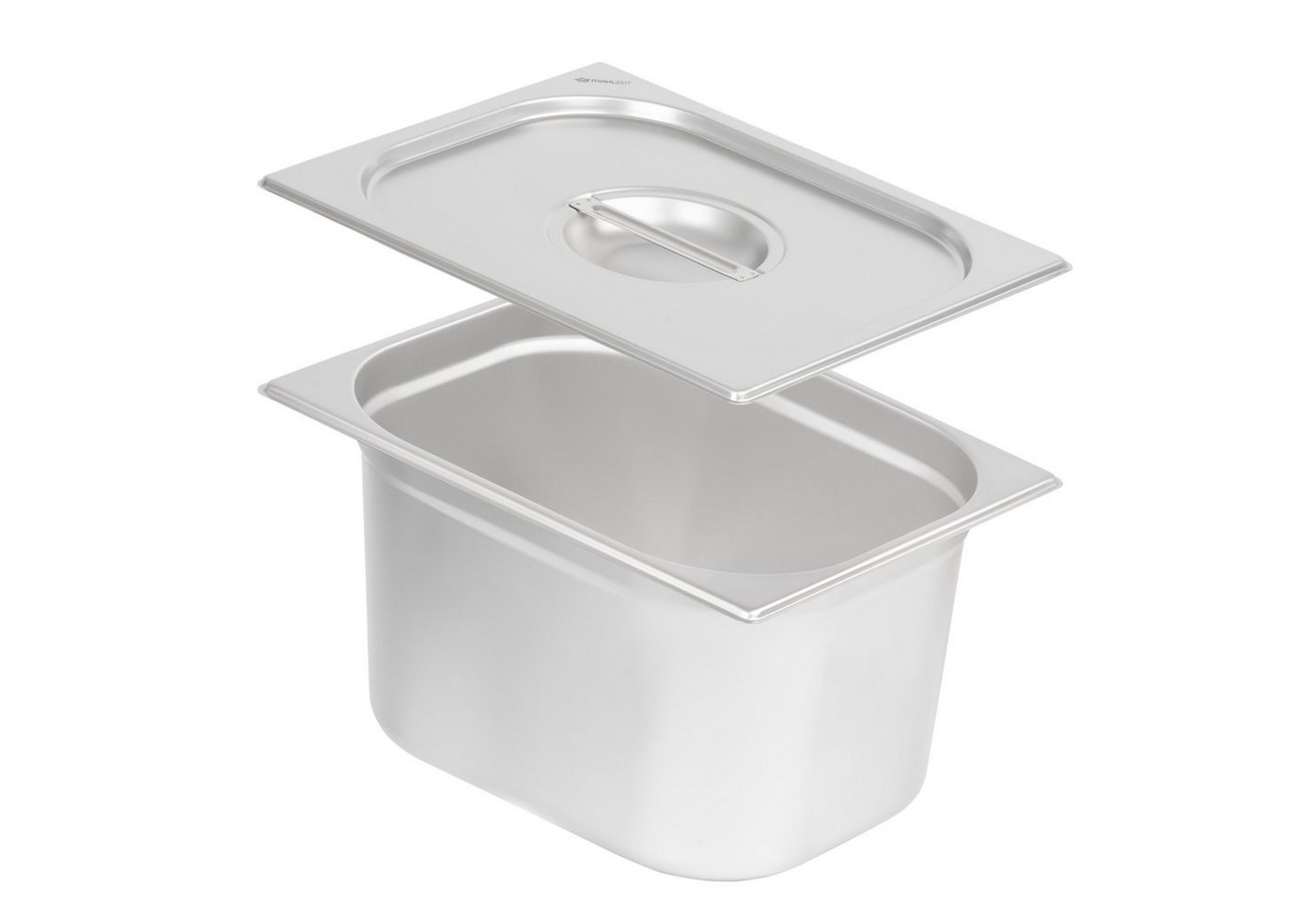 Mahlzeit Thermobehälter GN Behälter 1/2 mit Deckel, Höhe 200 mm, Edelstahl Wärmebehälter, Edelstahl, (Set, 2-tlg., 1x 1/2 GN Behälter mit Deckel(200 mm), für Chafing Dish von Mahlzeit