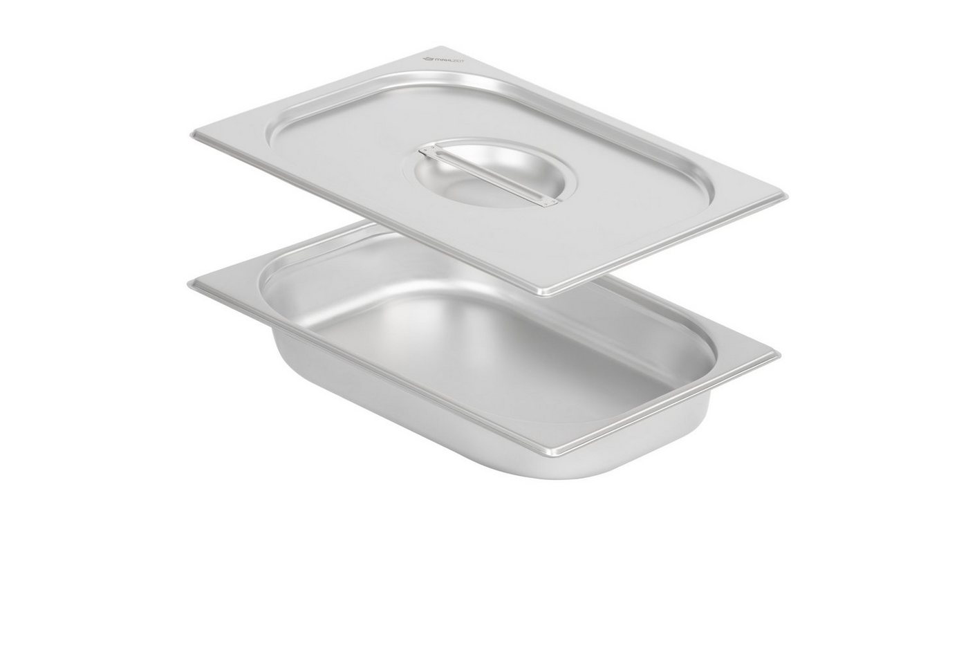 Mahlzeit Thermobehälter GN Behälter 1/2 mit Deckel, Höhe 65 mm, Edelstahl Wärmebehälter, Edelstahl, (Set, 2-tlg., 1x 1/2 GN Behälter mit Deckel), für Chafing Dish von Mahlzeit