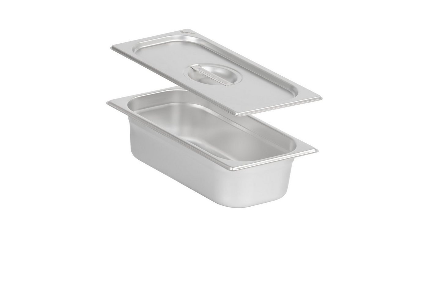 Mahlzeit Thermobehälter GN Behälter 1/3 mit Deckel, Höhe 100 mm, Edelstahl Wärmebehälter, Edelstahl, (Set, 2-tlg., 1x 1/3 GN Behälter mit Deckel(100 mm), für Chafing Dish von Mahlzeit