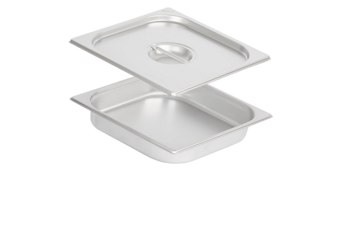 Mahlzeit Thermobehälter GN Behälter 2/3 mit Deckel, Höhe 65 mm, Edelstahl Wärmebehälter, Edelstahl, (Set, 2-tlg., 1x 2/3 GN Behälter mit Deckel(65 mm), für Chafing Dish von Mahlzeit