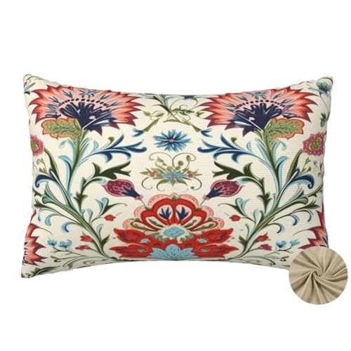Kissenbezug 50 x 80 cm Deko Kissen Boho Kissenbezüge 2er Set, Kissenbezug nordisch Sofakissen Zierkissen Outdoor Kissen Leinen Kissenhülle Rechteckig Kopfkissen für Couch Deko Wohnzimmer Gifts-dm152 von Mahoxua