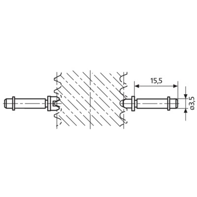 Einsatz für Gewindemessschraube Kimme P1,5mm Einsatz für Gewindemessschraube Kimme P1,5mm von Mahr