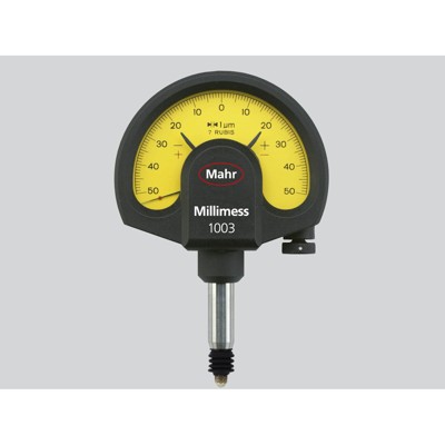 Feinzeiger Millimess 1003 T Ablesung 1,0µm 50µm mit Stoßschutz Feinzeiger Millimess 1003 T Ablesung 1,0µm 50µm mit Stoßschutz von Mahr