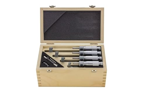 Mahr 4134961 Micromar 40 SA Mikrometer-Set, 4-8 cm Reichweite, 4-teilig von Mahr