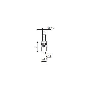 Mahr 4360010 902 Sphärische Kontaktstelle für Marcator-Blinker, 8 mm Länge von Mahr