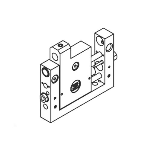 Mahr 5113447 FP15 Blockmesselement mit pneumatischer Hebekraft und 2 Drehhublager, 19 mm Hub, 87 mm Länge von Mahr