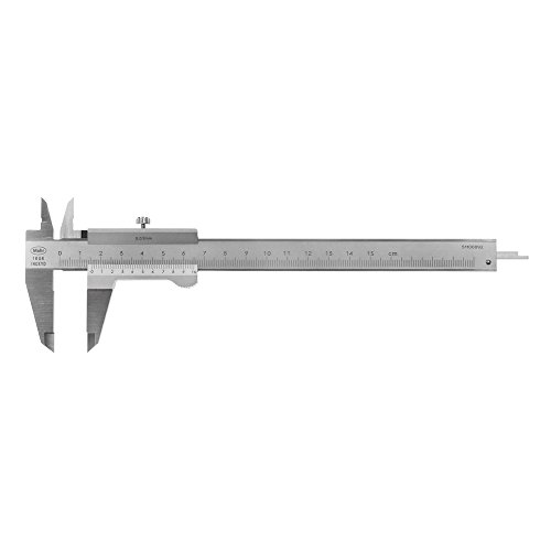 Mahr MarCal 16 GN Messschieber mit Skalenanzeige (Messbereich 0-150 mm, Noniuswert mm: 0.02 mm, Feststellschraube oben, inkl. Etui) 4100650 von Mahr
