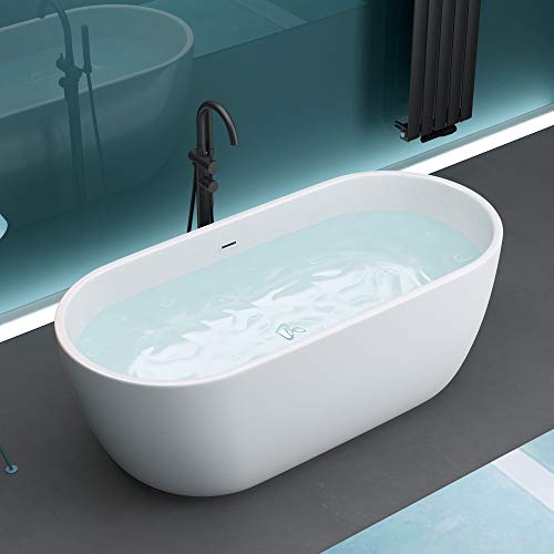 Freistehende Badewanne 170x80cm Oval Acryl-Wanne Standbadwanne V518 Mai & Mai von Mai & Mai