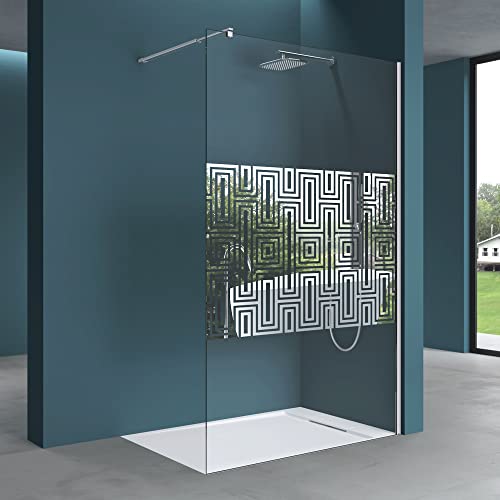 Mai & Mai Duschwand für Dusche Duschabtrennung 120x200cm Walk-In ESG-Sicherheitsglas 10mm NANO Glas BRAM3 Bremen2DM von Mai & Mai