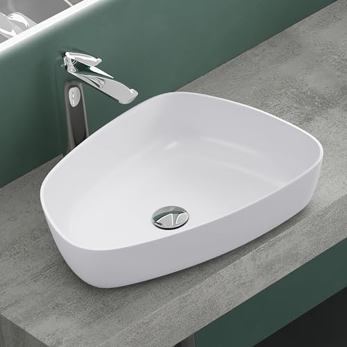 Mai & Mai Waschbecken Aufsatzwaschbecken aus Mineralguss Waschschale Waschtisch für Bad & Gäste-WC in Weiß matt Col806 Mai & Mai Waschbecken Aufsatzwaschbecken aus Mineralguss Waschschale Waschtisch für Bad & Gäste-WC in Weiß matt Col806 von Mai & Mai