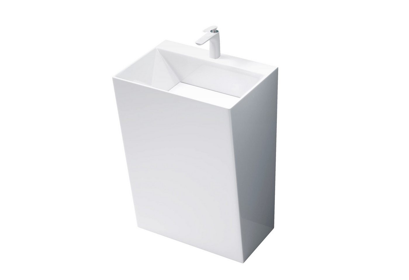 Mai & Mai Aufsatzwaschbecken Design Standwaschbecken freistehend Col40 weiß, aus Mineralguss Mai & Mai Aufsatzwaschbecken Design Standwaschbecken freistehend Col40 weiß, aus Mineralguss von Mai & Mai