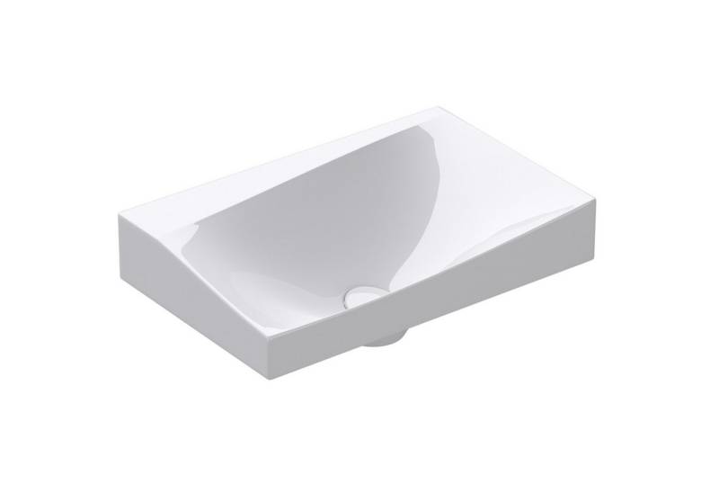 Mai & Mai Aufsatzwaschbecken Hänge-Waschbecken Weiß aus Mineralguss mit Ablaufabdeckung Col6035 von Mai & Mai