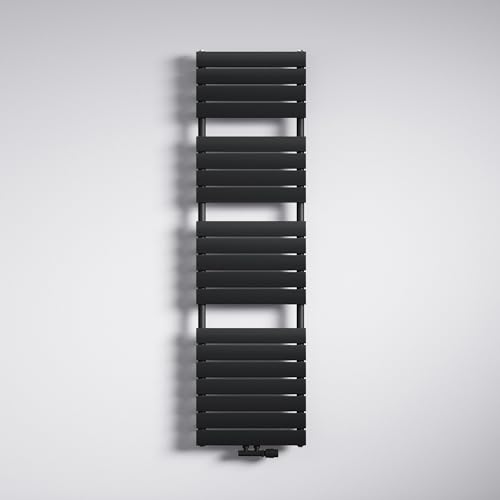 Mai & Mai Badheizkörper Handtuchheizkörper Handtuchhalter Heizkörper bad flach 180x50cm in Anthrazit Seitenanschluss & Mittelanschluss Paneelheizkörper Horizontal Handtuchwärmer Badheizung von Mai & Mai