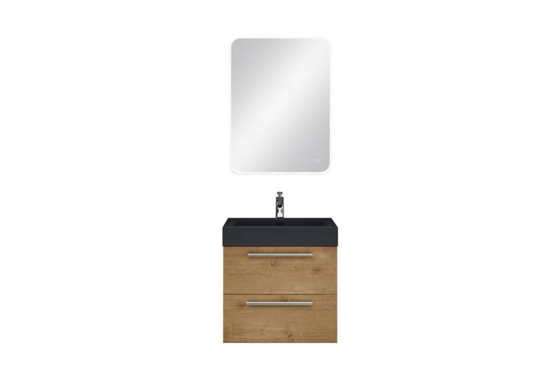 Mai & Mai Badmöbel-Set Badmöbelset Quadratto Unterschrank mit Waschschbecken aus Mineralguss von Mai & Mai