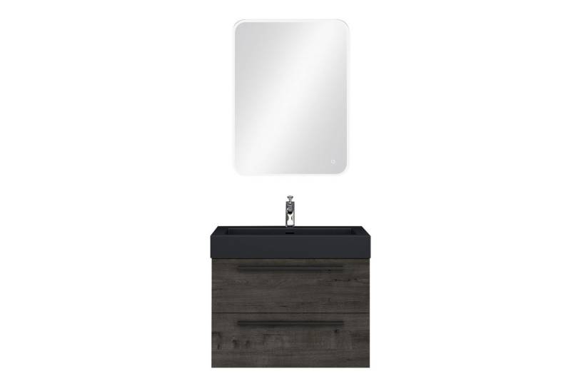 Mai & Mai Badmöbel-Set Badmöbelset Quadratto Unterschrank mit Waschschbecken aus Mineralguss von Mai & Mai