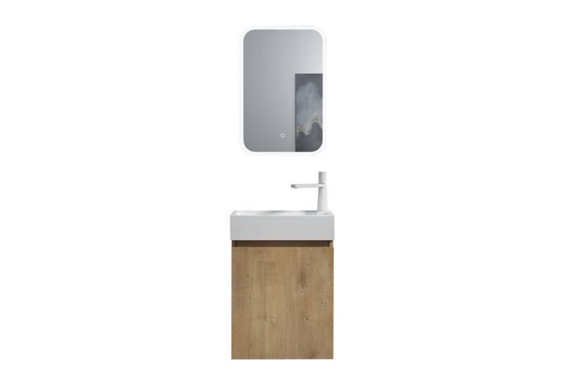 Mai & Mai Badmöbel-Set Gäste Wc Waschbeckenunterschrank Waschtisch mit Unterschrank P02 von Mai & Mai
