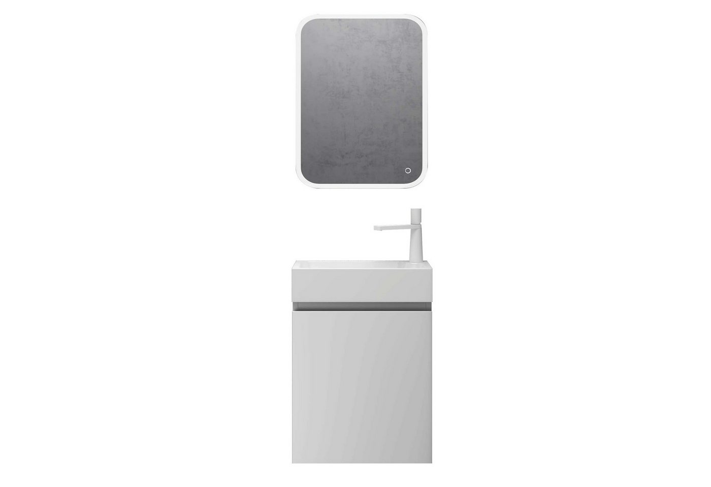 Mai & Mai Badmöbel-Set Gäste Wc Waschbeckenunterschrank Waschtisch mit Unterschrank P02 von Mai & Mai