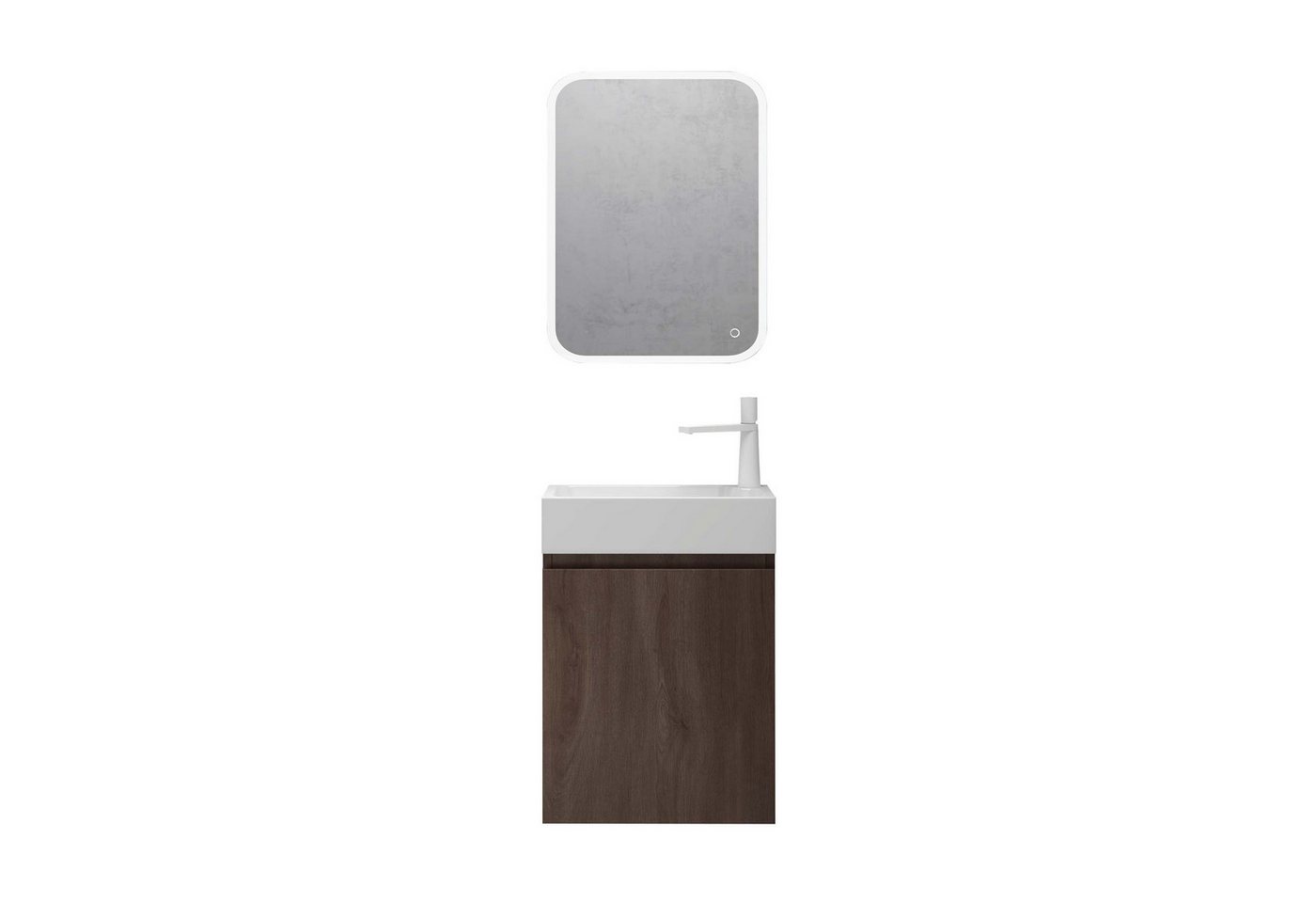 Mai & Mai Badmöbel-Set Gäste Wc Waschbeckenunterschrank Waschtisch mit Unterschrank P02 von Mai & Mai