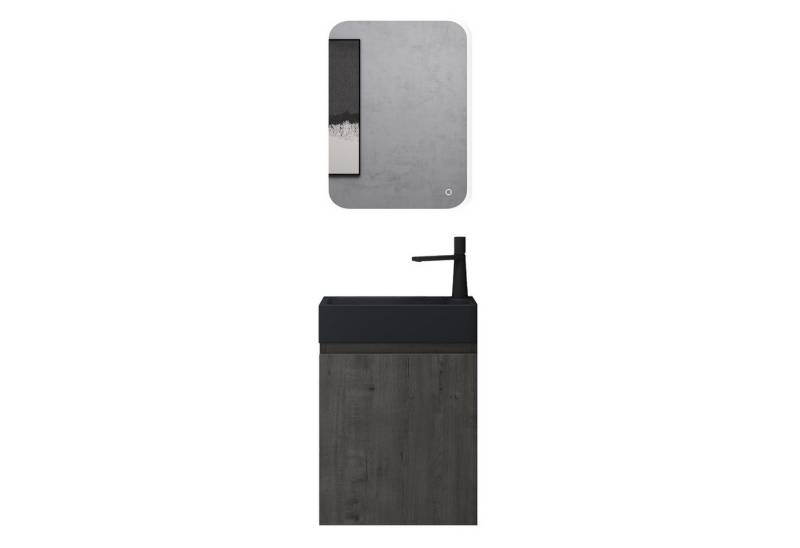Mai & Mai Badmöbel-Set Gäste Wc Waschbeckenunterschrank Waschtisch mit Unterschrank P02 von Mai & Mai