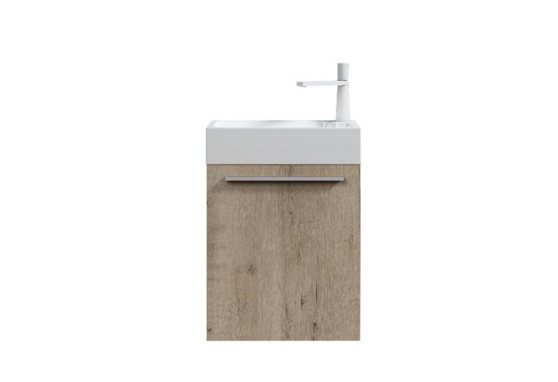 Mai & Mai Badmöbel-Set Gäste Wc Waschbeckenunterschrank Waschtisch mit Unterschrank Pisa von Mai & Mai