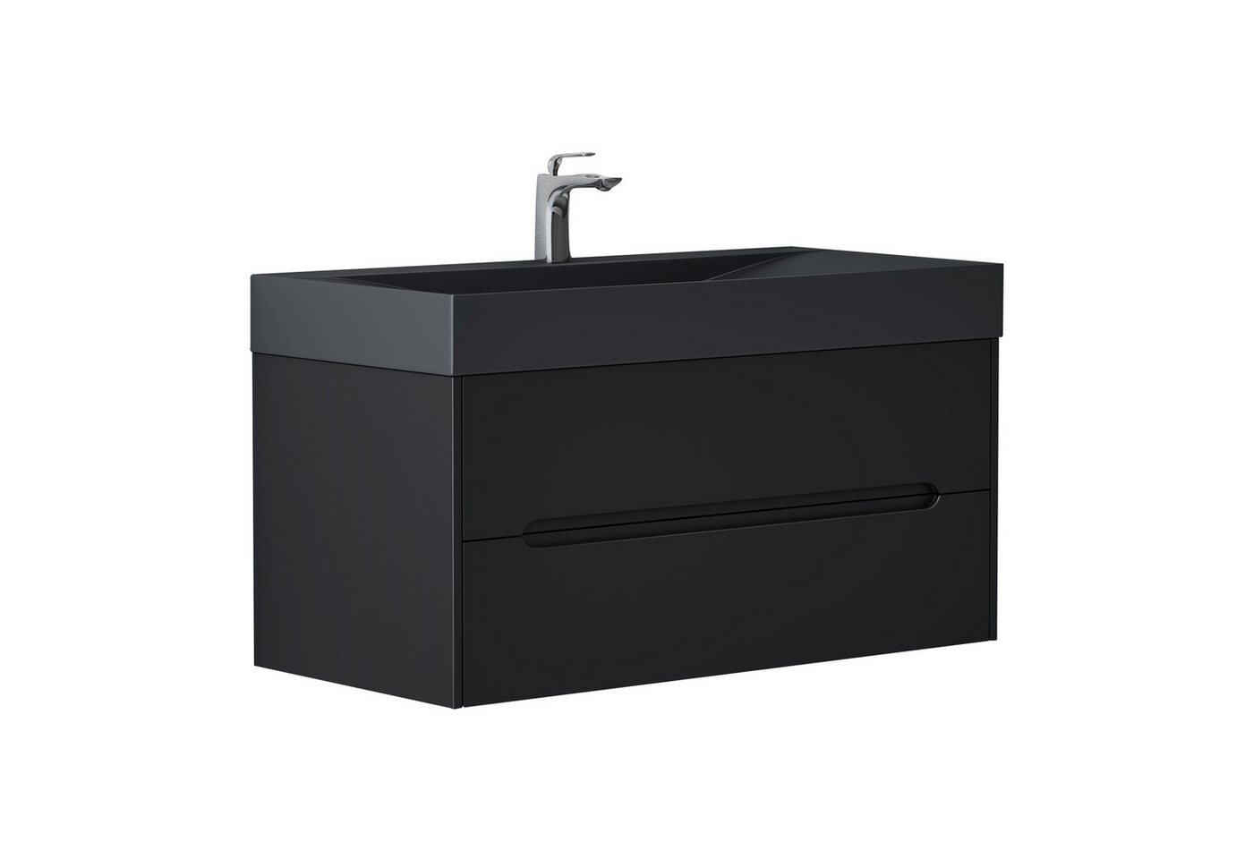 Mai & Mai Badmöbel-Set Waschbeckenunterschrank mit Schubladen inkl. Mineralguss Waschbecken von Mai & Mai