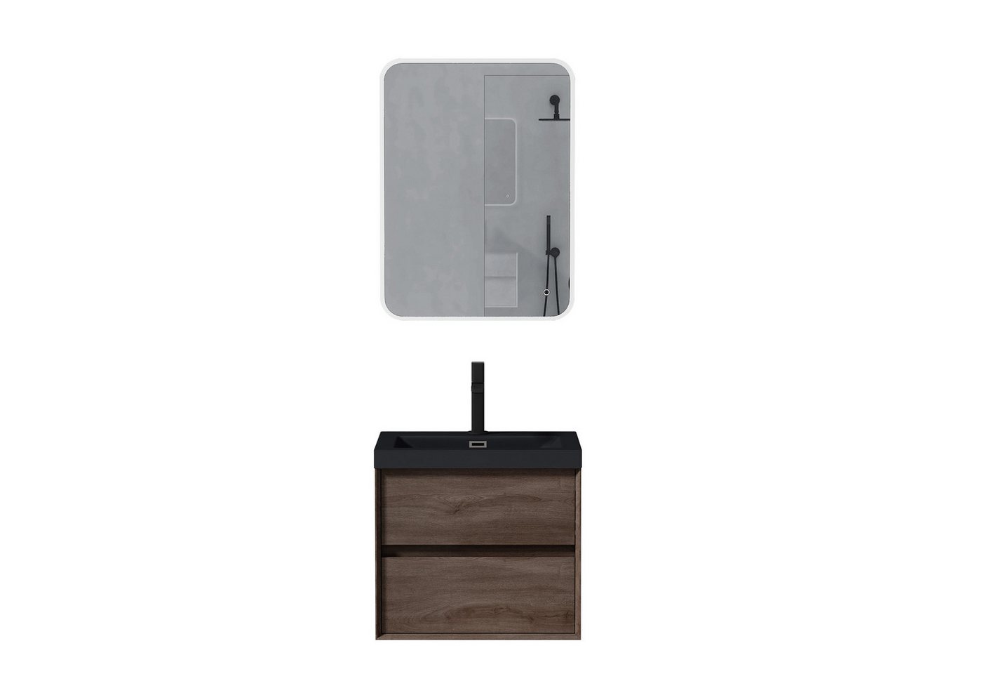 Mai & Mai Waschtisch-Set Waschbeckenunterschrank mit Soft-Close Anthrazit Waschbecken Rimo Mai & Mai Waschtisch-Set Waschbeckenunterschrank mit Soft-Close Anthrazit Waschbecken Rimo von Mai & Mai