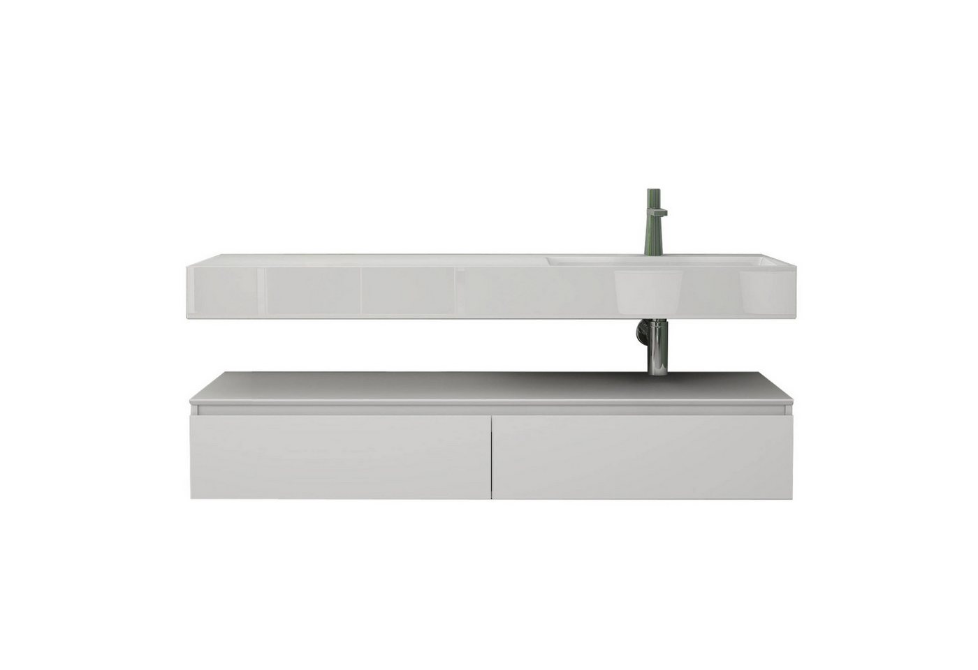 Mai & Mai Badmöbel-Set Waschtisch mit Unterschrank 150cm Mineraglguss Waschbecken UP Mai & Mai Badmöbel-Set Waschtisch mit Unterschrank 150cm Mineraglguss Waschbecken UP von Mai & Mai