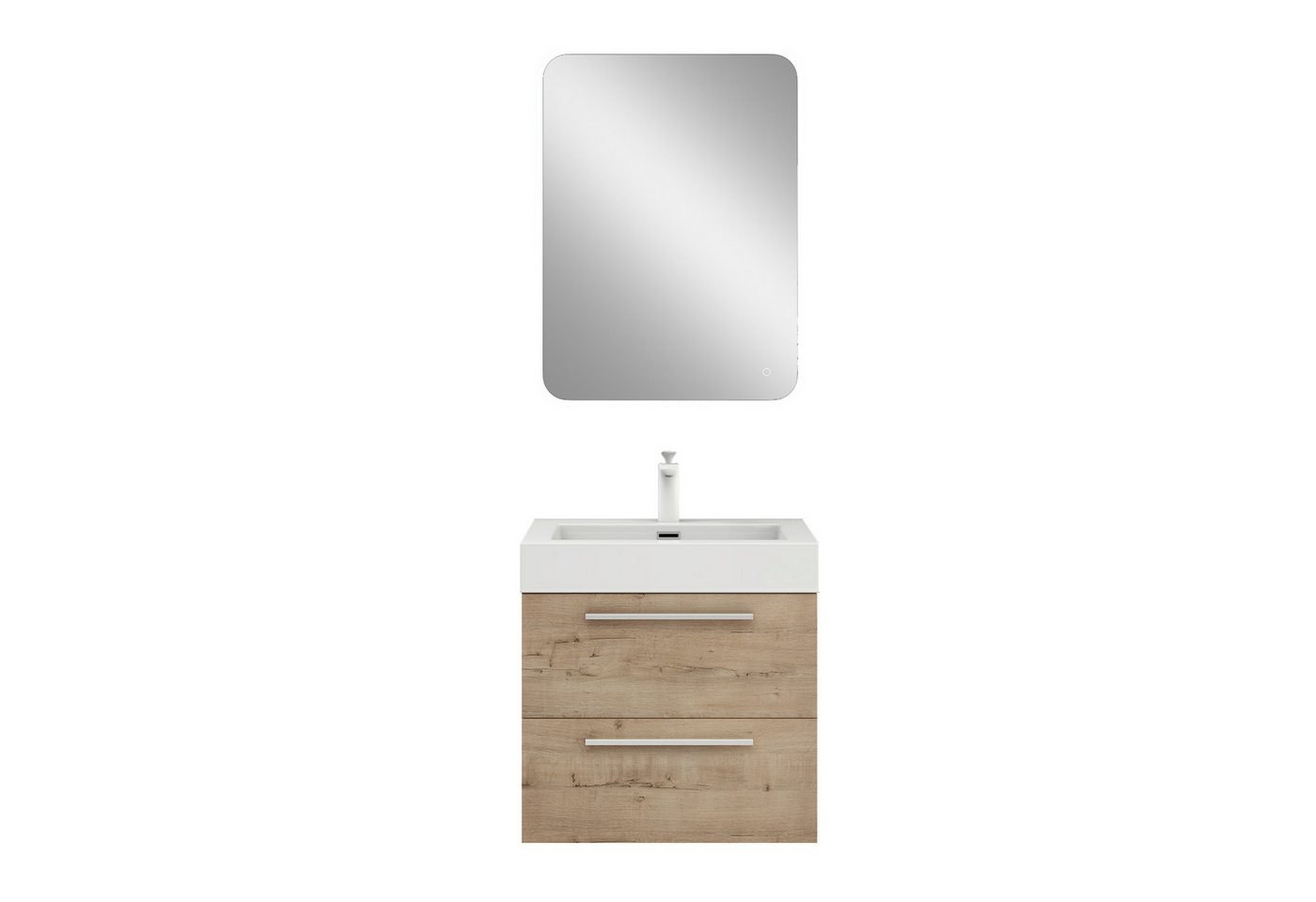 Mai & Mai Badmöbel-Set Waschtisch mit Unterschrank mineralguss weiß Waschbecken Quadratto Mai & Mai Badmöbel-Set Waschtisch mit Unterschrank mineralguss weiß Waschbecken Quadratto von Mai & Mai