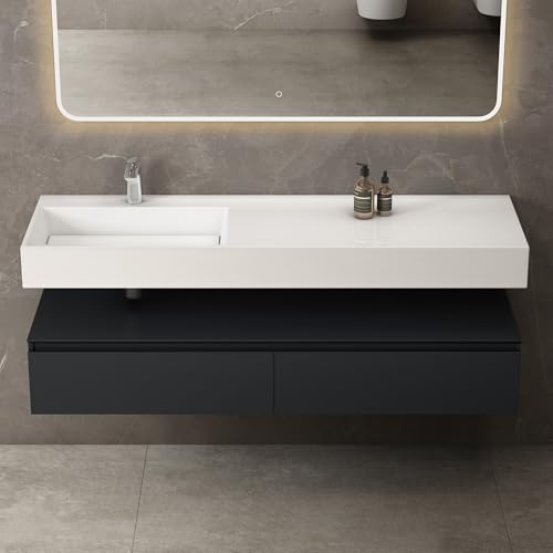 Mai & Mai Badmöbelset Waschtisch mit Unterschrank Anthrazit matt 150x48x25cm mit Soft-Close Schubladen inkl. Mineralguss-Waschbecken UP Mai & Mai Badmöbelset Waschtisch mit Unterschrank Anthrazit matt 150x48x25cm mit Soft-Close Schubladen inkl. Mineralguss-Waschbecken UP von Mai & Mai