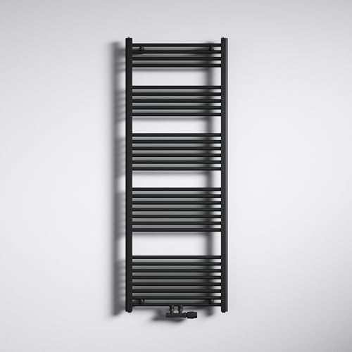 Mai & Mai Badheizkörper Handtuchheizkörper Badheizung Heizkörper bad 60x160cm Anthrazit Seitenanschluss & Mittelanschluss Handtuchtrockner Röhrenheizkörper von Mai & Mai