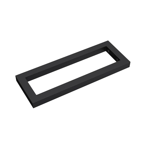 Mai & Mai Design Wandkonsole WH01 aus Edelstahl in Schwarz, BTH: 45x3x15 cm, Waschtisch Halterung 1 Stück von Mai & Mai