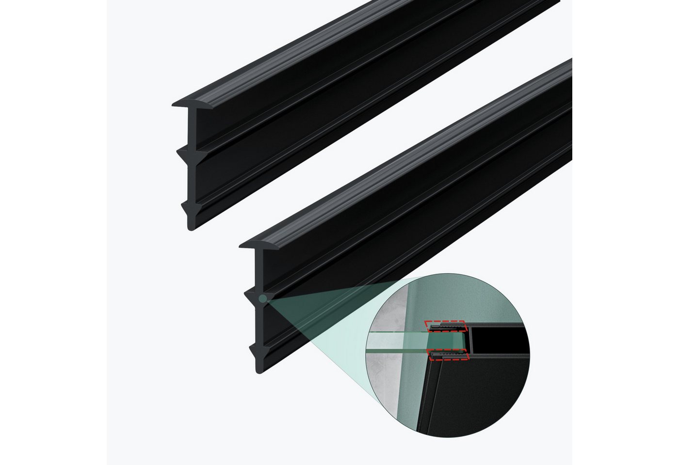 Mai & Mai Duschdichtung Ersatzdichtung für 6mm Glasstärke Wanddichtung Eckabdichtung, L: 200 cm Mai & Mai Duschdichtung Ersatzdichtung für 6mm Glasstärke Wanddichtung Eckabdichtung, L: 200 cm von Mai & Mai