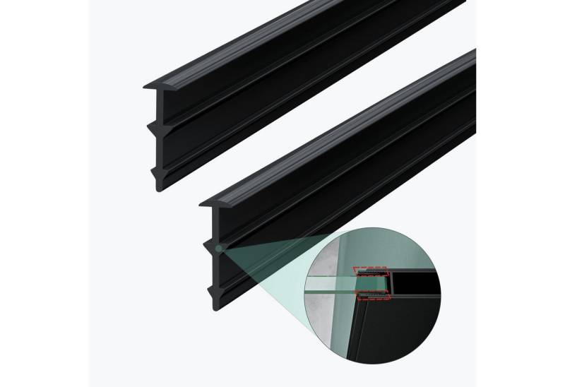 Mai & Mai Duschdichtung Ersatzdichtung für 6mm Glasstärke Wanddichtung Eckabdichtung, L: 200 cm von Mai & Mai