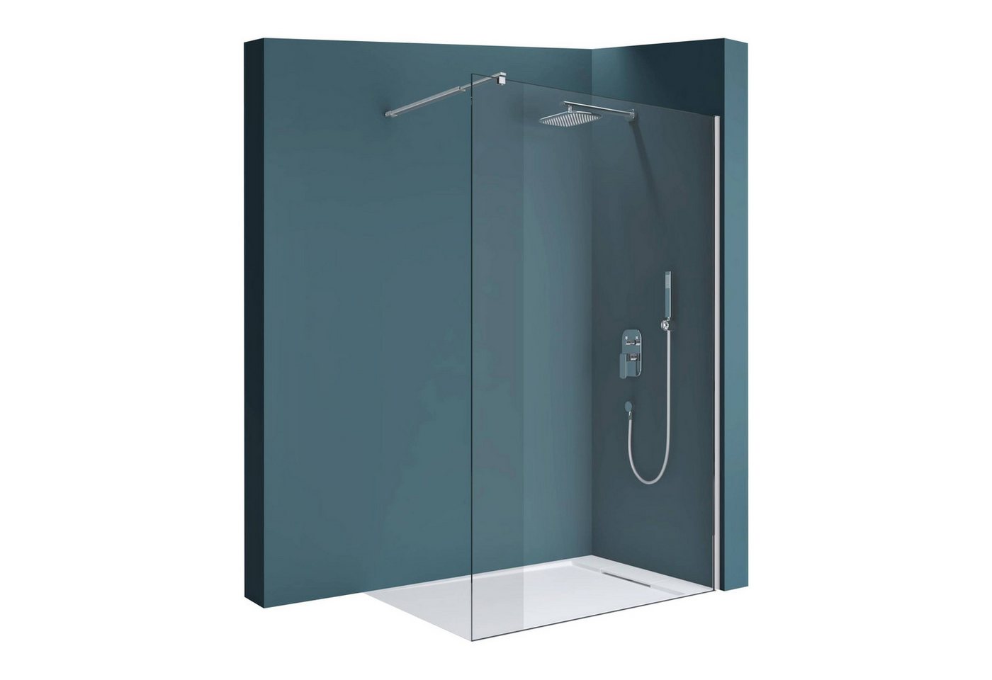 Mai & Mai Duschwand Duschabtrennung für Dusche Duschkabine Walk in Dusche ESG Nano von Mai & Mai