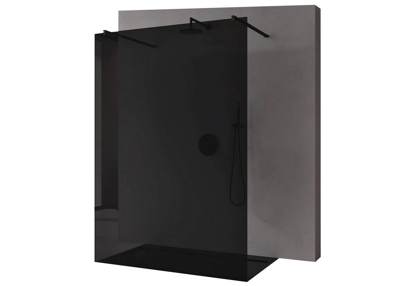 Mai & Mai Duschwand Duschabtrennung für Dusche glas mit 2 Haltestangen Nano ESG Mai & Mai Duschwand Duschabtrennung für Dusche glas mit 2 Haltestangen Nano ESG von Mai & Mai