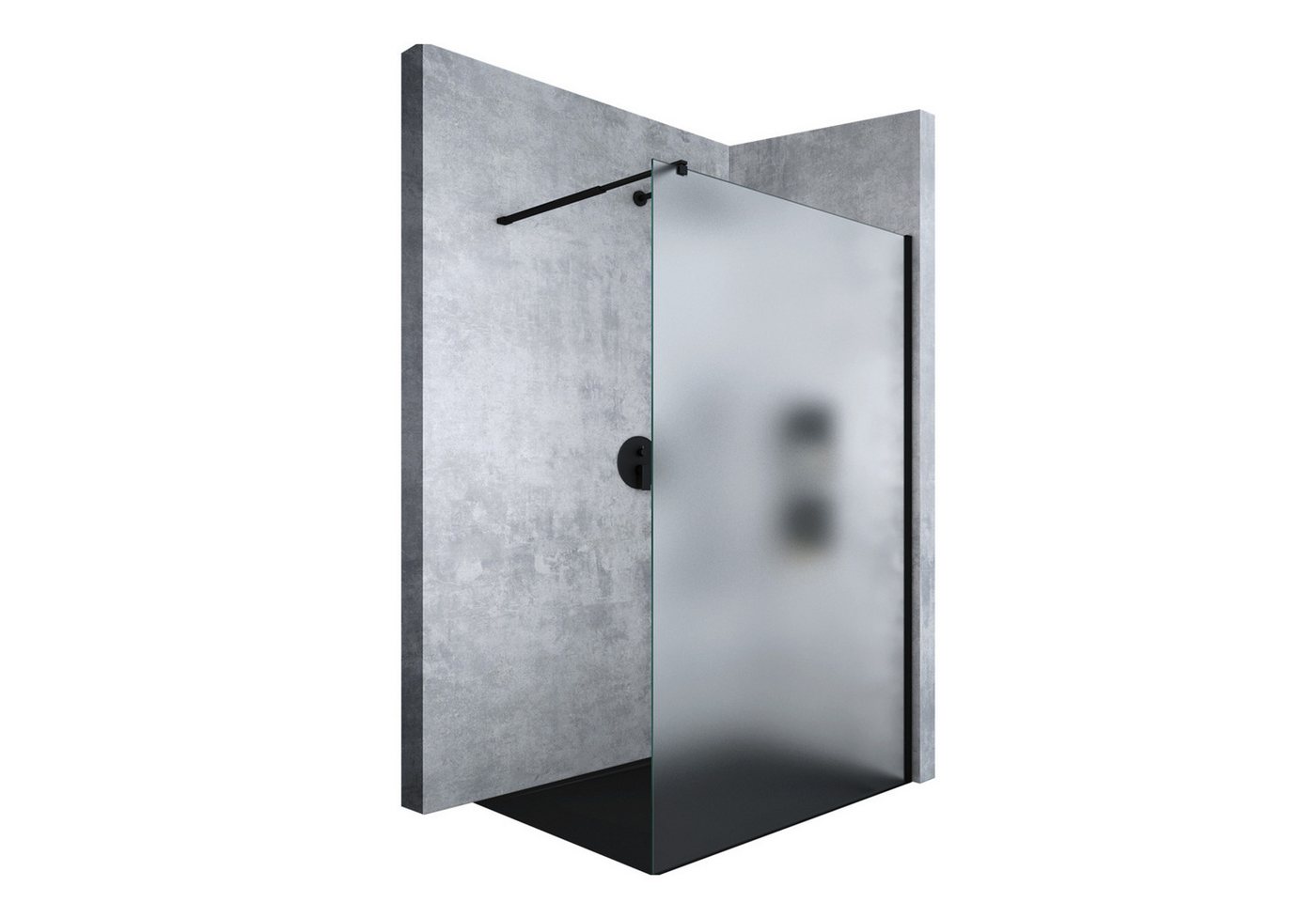 Mai & Mai Duschwand Duschwand für Dusche Duschabtrennung Schwarz Profil mit Nano Glas, Einscheibensicherheitsglas Mai & Mai Duschwand Duschwand für Dusche Duschabtrennung Schwarz Profil mit Nano Glas, Einscheibensicherheitsglas von Mai & Mai