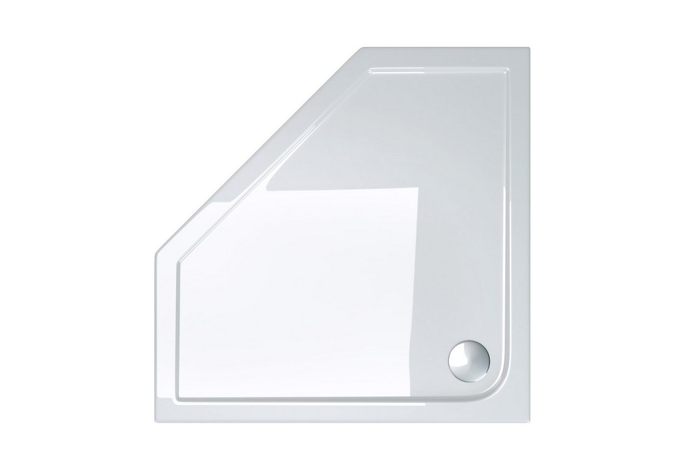 Mai & Mai Duschwanne Duschwanne Duschtasse Faro in weiß Fünfeckig, Fünfeckig, Acryl von Mai & Mai