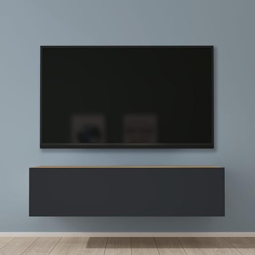Mai & Mai Fernsehtisch Fernsehschrank TV Schrank Verdeckter Griff mit Soft-Close Lowboard Hängeschrank für Wohnzimmer in Kerneiche + Matt Anthrazit BTH: 120x40,2x30 cm Fernsehschrank02 Mai & Mai Fernsehtisch Fernsehschrank TV Schrank Verdeckter Griff mit Soft-Close Lowboard Hängeschrank für Wohnzimmer in Kerneiche + Matt Anthrazit BTH: 120x40,2x30 cm Fernsehschrank02 von Mai & Mai
