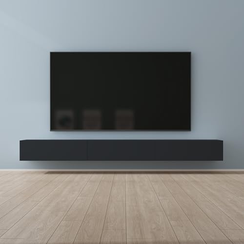 Mai & Mai Fernsehtisch Fernsehschrank TV Schrank Verdeckter Griff mit Soft-Close Lowboard Hängeschrank für Wohnzimmer in Matt Anthrazit BTH: 300x40,2x30 cm Fernsehschrank02 Mai & Mai Fernsehtisch Fernsehschrank TV Schrank Verdeckter Griff mit Soft-Close Lowboard Hängeschrank für Wohnzimmer in Matt Anthrazit BTH: 300x40,2x30 cm Fernsehschrank02 von Mai & Mai