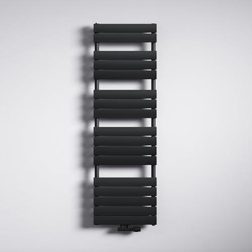 Mai & Mai Badheizkörper Handtuchheizkörper Handtuchhalter Heizkörper bad flach 160x50cm in Anthrazit Seitenanschluss & Mittelanschluss Paneelheizkörper Horizontal Handtuchwärmer Badheizung von Mai & Mai