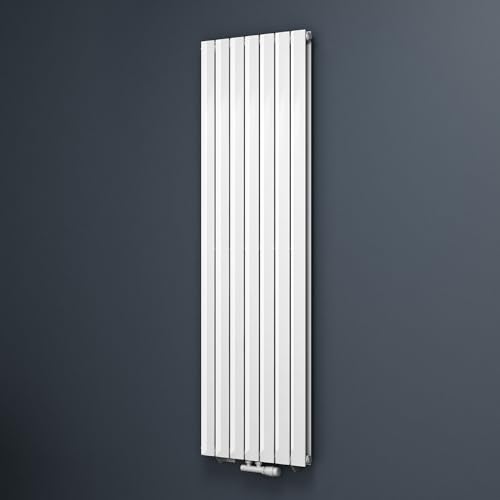Mai & Mai Badheizkörper flach 180x54cm in Weiß Mittelanschluss Paneelheizkörper Vertikal Badheizung zweilagig aus Stahl von Mai & Mai