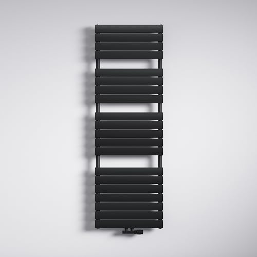 Mai & Mai Badheizkörper Handtuchheizkörper Handtuchhalter Heizkörper bad flach 180x60cm in Anthrazit Seitenanschluss & Mittelanschluss Paneelheizkörper Horizontal Handtuchwärmer Badheizung von Mai & Mai