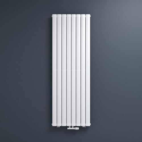 Mai & Mai Badheizkörper flach 180x61cm in Weiß Mittelanschluss Paneelheizkörper Vertikal Badheizung Einlagig aus Stahl von Mai & Mai